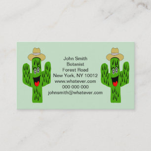 Tarjeta De Visita Diseño de Cactus