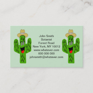 Tarjeta De Visita Diseño de Cactus