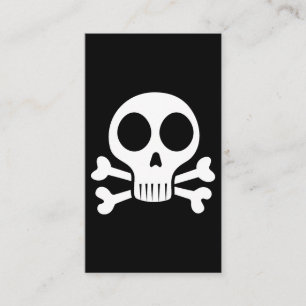 Tarjeta De Visita Diseño de calavera pirata