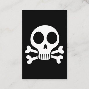Tarjeta De Visita Diseño de calavera pirata