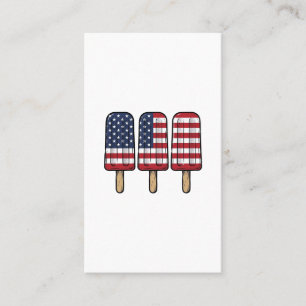 Tarjeta De Visita Diseño de camisa de bandera de paleta patriótica v