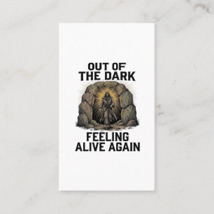 Tarjeta De Visita Diseño de camiseta de grabado de revival de cueva