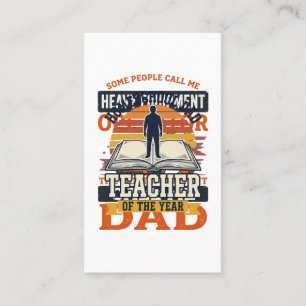 Tarjeta De Visita Diseño de camiseta vintage para papá operador de e