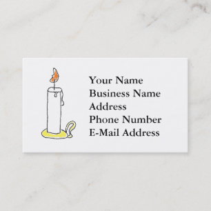 Tarjeta De Visita Diseño de candelabros para festividades navideñas