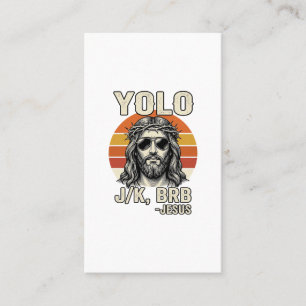 Tarjeta De Visita Diseño de cita de grabado vintage divertido Jesús 