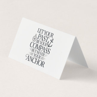 Tarjeta De Visita Diseño de cita náutica inspiradora.
