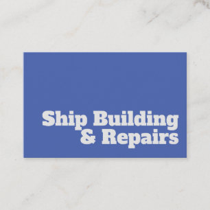 Tarjeta De Visita Diseño de construcciones y reparaciones de naves a