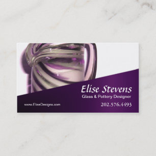 Tarjeta De Visita Diseño de cristal de "Glassique" -, diseñador de