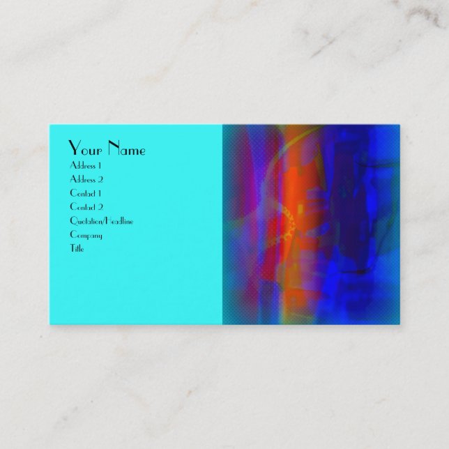 Tarjeta De Visita Diseño de Dreamscapes (Anverso)