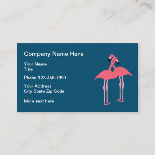 Tarjeta De Visita Diseño de Flamenco Rosa