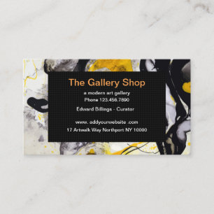 Tarjeta De Visita Diseño de galería de arte moderno