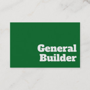 Tarjeta De Visita Diseño de Generador General en Negrita y Claro