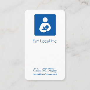 Tarjeta De Visita Diseño de Icono de Maternidad Nutritiva Moderna