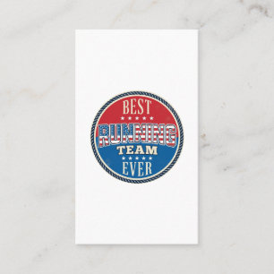 Tarjeta De Visita Diseño de insignia vintage patriótica del equipo d