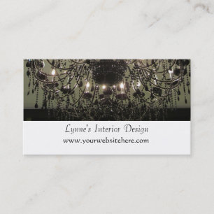 Tarjeta De Visita Diseño de interiores con candelabro