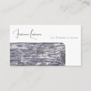 Tarjeta De Visita Diseño de interiores de estilo de madera 100% natu