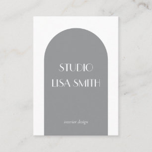 Tarjeta De Visita Diseño de interiores geométricos modernos
