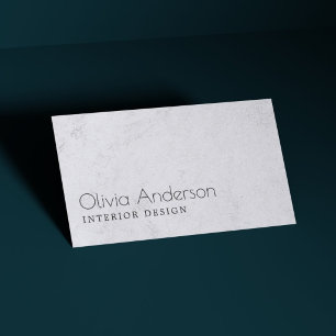 Tarjeta De Visita Diseño de interiores gris textura elegante moderno