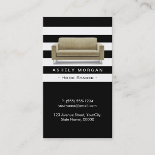 Tarjeta De Visita Diseño de interiores Stager Estilo moderno y elega