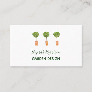 Tarjeta De Visita Diseño de jardín Bay Tree Trio Jardinería