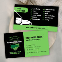 Diseño de jardinería moderna negro y verde