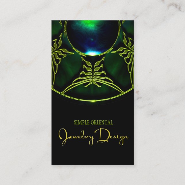 Tarjeta De Visita Diseño de joyas Pequeñas joyas (Anverso)