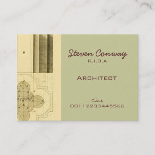 Tarjeta De Visita Diseño de la arquitectura gótica del ~ del