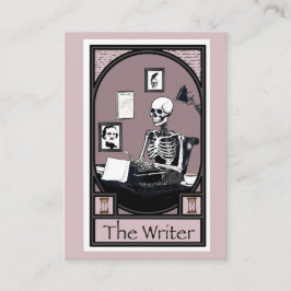 Tarjeta De Visita Diseño de la carta de tarot "El Escritor"