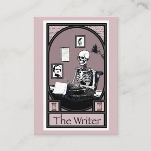 Tarjeta De Visita Diseño de la carta de tarot "El Escritor"
