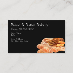 Tarjeta De Visita Diseño de la panadería del pan