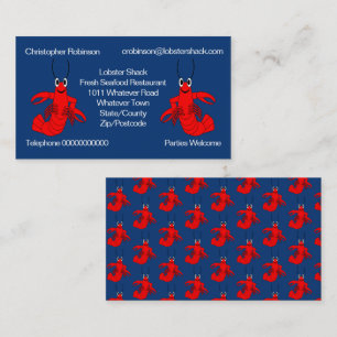Tarjeta De Visita Diseño de Langosta