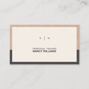 Tarjeta De Visita Diseño de limpieza Minimalista impreso Kraft mode