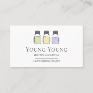 Tarjeta De Visita Diseño de logotipo de aceites esenciales