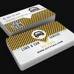 Tarjeta De Visita Diseño de logotipo de servicio de limusinas y auto