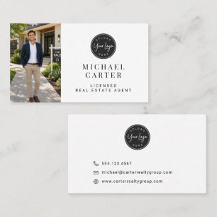 Tarjeta De Visita Diseño de logotipo personalizado, foto y marca per