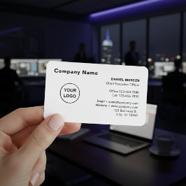 Tarjeta De Visita Diseño de logotipo profesional moderno