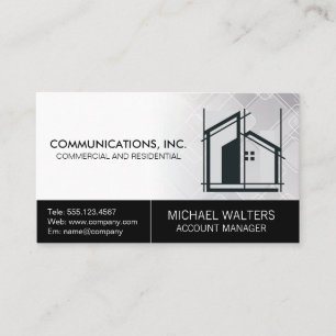 Tarjeta De Visita Diseño de logotipos de arquitectura moderna
