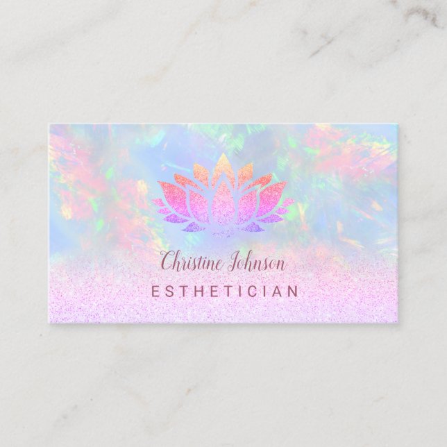 Tarjeta De Visita diseño de loto (Anverso)