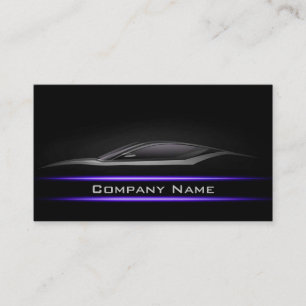 Tarjeta De Visita Diseño de luminosidad del coche de la línea de neó