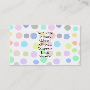 Tarjeta De Visita Diseño de lunares