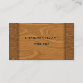 Tarjeta De Visita Diseño de madera