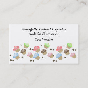 Tarjeta De Visita Diseño de magdalena mini adorable