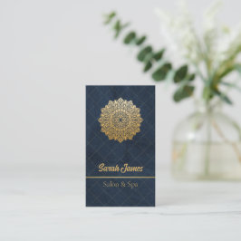 Tarjeta De Visita Diseño de Mandala en oro