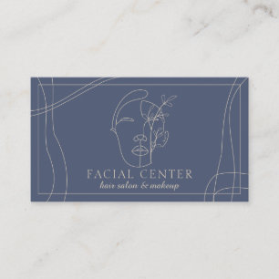 Tarjeta De Visita Diseño de Maquillaje Moderno de Marina Estilista