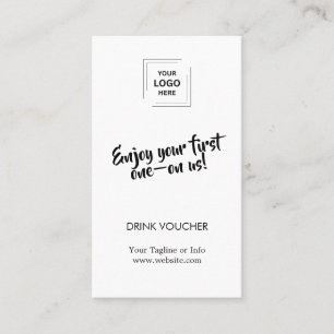 Tarjeta De Visita Diseño de marca de acceso a bebidas para eventos c