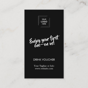 Tarjeta De Visita Diseño de marca de evento corporativo moderno negr
