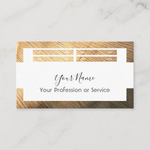 Tarjeta De Visita Diseño de marco de madera para la decoración y el