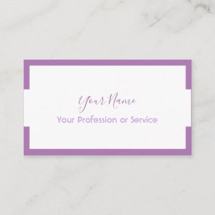Tarjeta De Visita Diseño de marco minimalista para servicios elegant