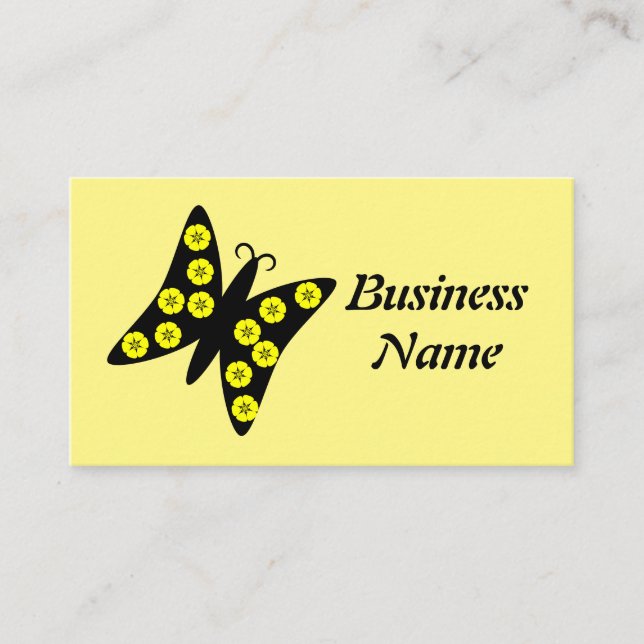 Tarjeta De Visita Diseño de mariposa (Anverso)