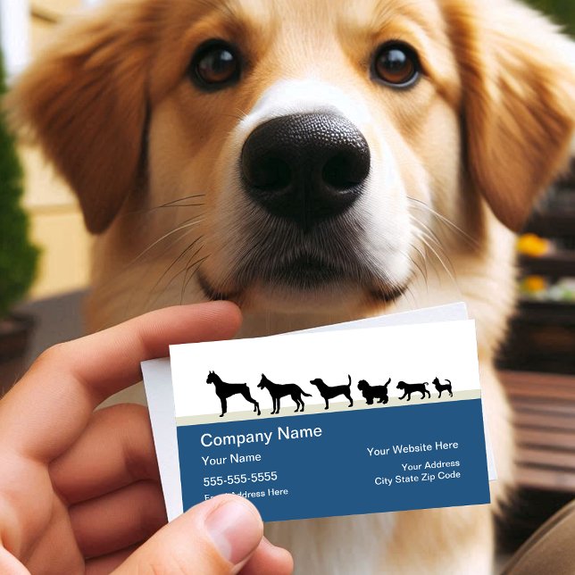 Tarjeta De Visita Diseño de Mascota con temas de perro (Subido por el creador)